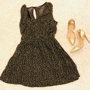 Gold and Black Dress